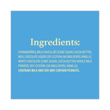 Nature's Hyper-chilled Strawberries In White And Milk Chocolate, 5 Oz Cup, 8/carton, Ships In 1-3 Business Days