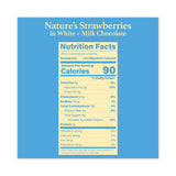 Nature's Hyper-chilled Strawberries In White And Milk Chocolate, 5 Oz Cup, 8/carton, Ships In 1-3 Business Days