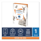 Fore Multipurpose Print Paper, 96 Bright, 24lb, 11 X 17, White, 500-ream