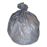 Linear Low-density Can Liners, 45 Gal, 1.7 Mil, 39" X 46", Silver, 50-carton