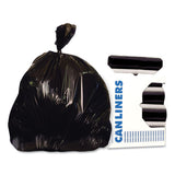 Low-density Repro Can Liner, 56 Gal, 2 Mil, 43" X 47", Black, 100-carton