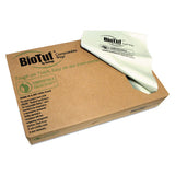 Biotuf Compostable Can Liners, 64 Gal, 0.8 Mil, 47" X 60", Green, 125-carton