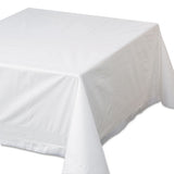 Tissue-poly Tablecovers, 82" Diameter, White, 25-carton