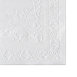 Knurl Embossed Scalloped Edge Placemats, 9.5 X 13.5, White, 1,000-carton