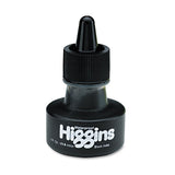 Waterproof Pigmented Drawing Ink, Black, 32 Oz Bottle
