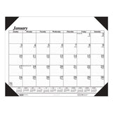 Recycled Workstation-size One-color Monthly Desk Pad Calendar, 18.5 X 13, 2021