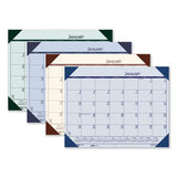 Recycled Ecotones Moonlight Cream Monthly Desk Pad Calendar, 22 X 17, 2021