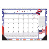 100% Recycled Seasonal Academic Desk Pad Calendar, 22 X 17, 2020-2021
