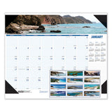 Recycled Coastlines Photographic Monthly Desk Pad Calendar, 18.5 X 13, 2021