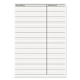 Recycled Weekly Appointment Book, Ruled Without Times, 8.75 X 6.88, Black, 2021
