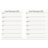 Recycled Weekly Appointment Book, Ruled Without Times, 8.75 X 6.88, Black, 2021