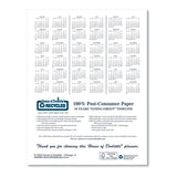 Recycled Ruled Planner With Stitched Leatherette Cover, 10 X 7, Black, 2020-2022