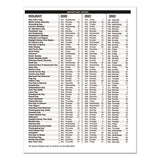 Recycled 24-month Ruled Monthly Planner, 11 X 8.5, Black, 2021-2022