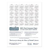 Recycled Ruled Monthly Planner, 14-month Dec.-jan., 11 X 8.5, Black, 2020-2022