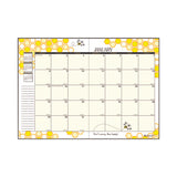 Recycled Honeycomb Monthly Planner, Honeycomb Artwork, 11 X 7, Black-gold Cover, 12-month (jan To Dec)