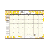 Recycled Honeycomb Monthly Planner, Honeycomb Artwork, 11 X 7, Black-gold Cover, 12-month (jan To Dec)