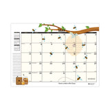 Recycled Honeycomb Monthly Planner, Honeycomb Artwork, 11 X 7, Black-gold Cover, 12-month (jan To Dec)