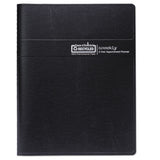Recycled Two-year Professional Weekly Planner, 11 X 8.5, Black, 2021-2022