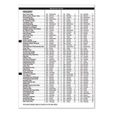 Eight-person Group Practice Daily Appointment Book, 11 X 8.5, Black, 2021