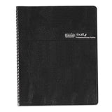 Eight-person Group Practice Daily Appointment Book, 11 X 8.5, Black, 2021
