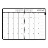 Recycled 24-7 Daily Appointment Book-monthly Planner, 10 X 7, Black, 2021