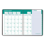 Recycled Express Track Weekly-monthly Appointment Book, 8 X 5, Black, 2021-2022