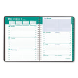 Recycled Express Track Weekly-monthly Appointment Book, 8 X 5, Black, 2021-2022