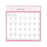 Recycled Breast Cancer Awareness Monthly Wall Calendar, 12 X 12, 2021