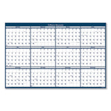 Recycled Poster Style Reversible-erasable Yearly Wall Calendar, 18 X 24, 2021