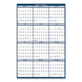 Recycled Laminated Write-on-wipe-off Jumbo Yearly Wall Calendar, 66 X 33, 2021