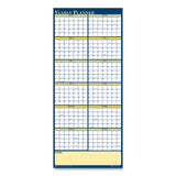 Recycled Reversible Yearly Wall Planner, 60 X 26, 2021
