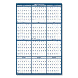 100% Recycled Yearly Reversible Wall Calendar Non-laminated, 24 X 37, 2021