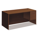 10500 Series Large "l" Or "u" Right 3-4 Height Pedestal Desk, 72w X 36d X 29.5h, Harvest