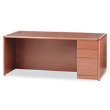 10700 Single Pedestal Desk, Full Right Pedestal, 72w X 36d X 29.5h, Harvest
