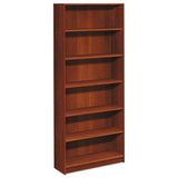1870 Series Bookcase, Six Shelf, 36w X 11 1-2d X 72 5-8h, Mahogany