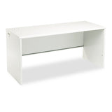 38000 Series Desk Shell, 60w X 24d X 29.5h, Mahogany-charcoal