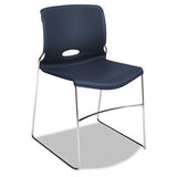 Olson Stacker High Density Chair, Mulberry Seat-mulberry Back, Chrome Base, 4-carton