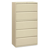 Brigade 800 Series Lateral File, 3 Legal-letter-size File Drawers, Light Gray, 42" X 18" X 39.13"