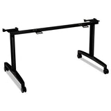 Huddle Flip-top Base For 24" Deep Table Tops, 51-5-8w X 23-1-2d, Black