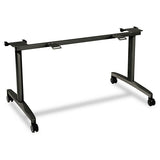 Huddle Flip-top Base For 30" Deep Table Tops, 51-5-8w X 23-1-2d, Black