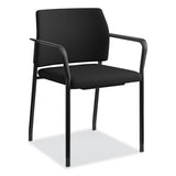 Accommodate Series Guest Chair With Fixed Arms, 23.25" X 22.25" X 32", Black, 2-carton