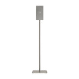 Hand Sanitizer Station, 12 X 16 X 54, Silver