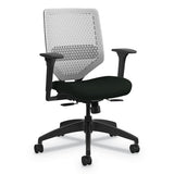 Solve Series Reactiv Back Task Chair, Supports Up To 300 Lbs., Ink Seat-charcoal Back, Black Base