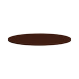 Mod Round Conference Table Top, 48" Dia, Traditional Mahogany