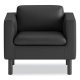 Parkwyn Series Club Chair, 33" X 26.75" X 29", Black Seat-back, Black Base