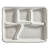 Savaday Molded Fiber Flat Food Tray, White, 12x16, 200-carton