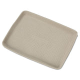 Strongholder Molded Fiber Food Trays, 9 X 12 X 1, Beige, Rectangular, 250-carton