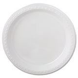Heavyweight Plastic Plates, 9" Diamter, Black, 125-pack, 4 Packs-ct