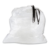 Draw-tuff Institutional Draw-tape Can Liners, 23 Gal, 1 Mil, 38" X 28.5", Natural, 150-carton