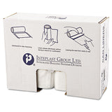 High-density Interleaved Commercial Can Liners, 60 Gal, 0.63 Mil, 38" X 60", Clear, 200-carton